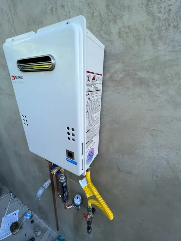 Tankless water heater installation for Rocklane Estates homes